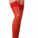 Suspender stockings ST001 1/2 red - Passion