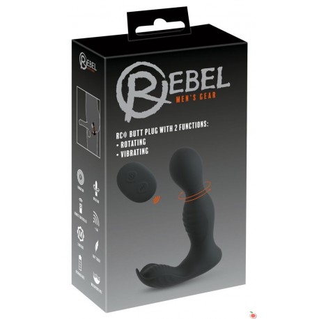 Prostate-massager Rebel Plug with Perineum Stimulator