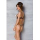 Komplet MARINA SET WITH OPEN BRA beige S/M - Passion