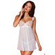 MILAGROS CHEMISE white S/M - Avanua