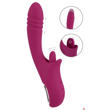 Vibrator Zec Licking & Thrusting Vibrator JAVIDA